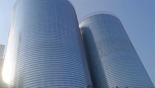 镜湖2座混凝土高架卷板仓